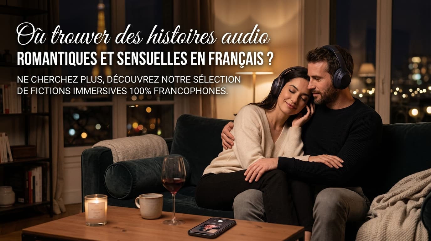 Où trouver des histoires audio romantiques et sensuelles en français ?