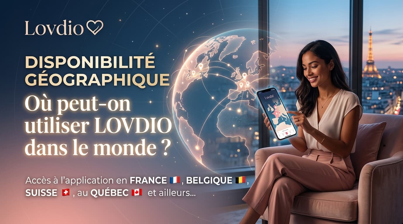 Disponibilité géographique : où peut-on utiliser Lovdio dans le monde ?